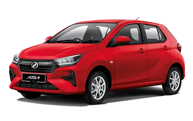 Perodua Axia 2025 pandangan depan dengan rekaan kompak dan moden di Malaysia