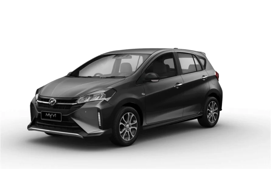Perodua Myvi In Granite Grey Colour